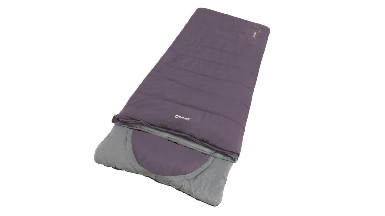 Outwell Contour Dark Purple -13°C Uyku Tulumu Sol F.
