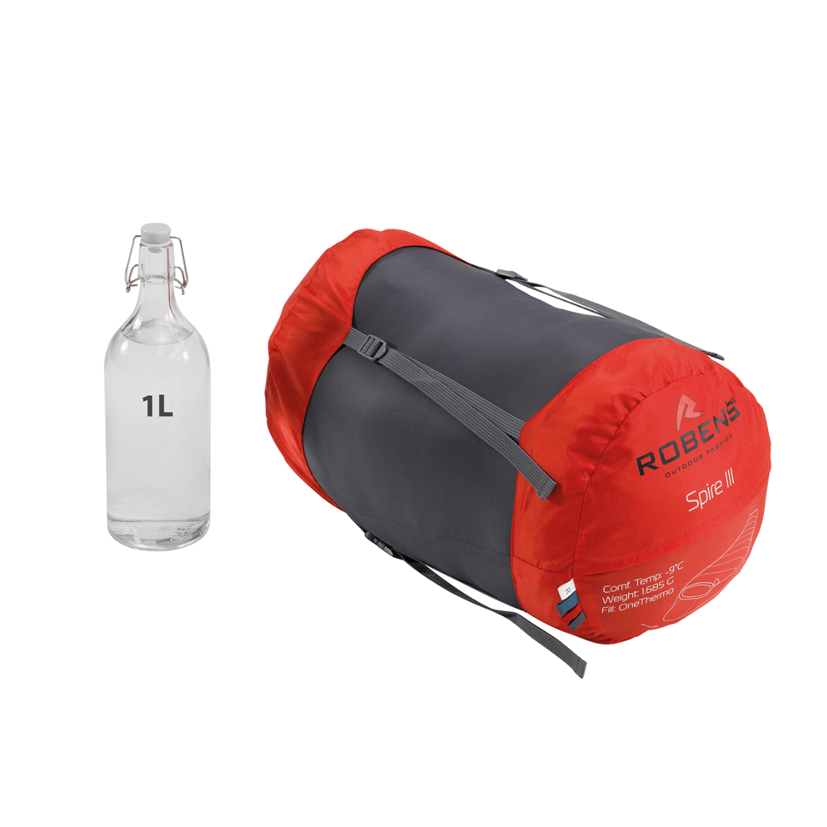 Robens Spire II -21°C Hibrit Uyku Tulumu 1599 gr Sol F.