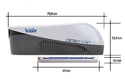 Telair Motokaravan Tavan Tip Klima 5400H