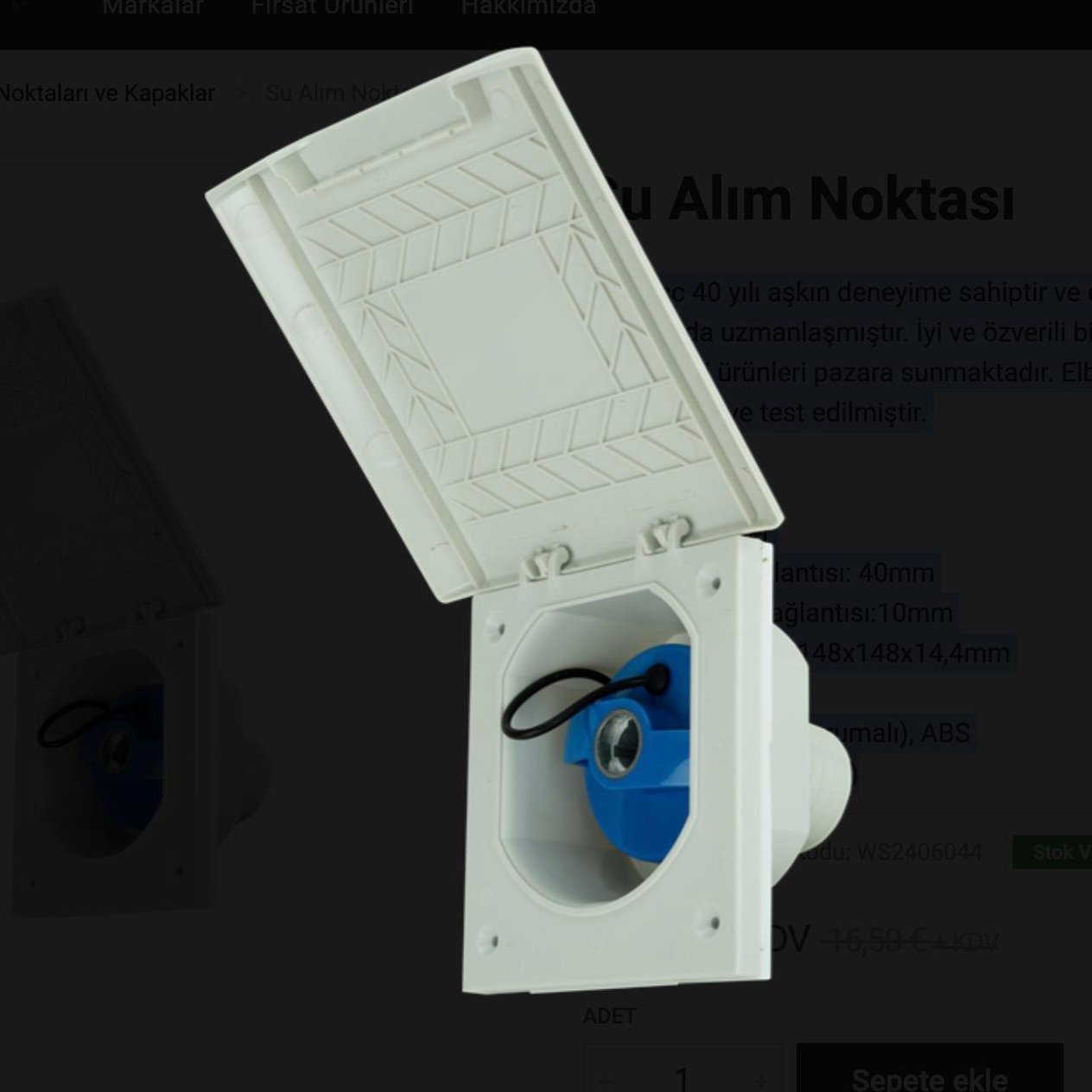 Westacc Su Alım Noktası
