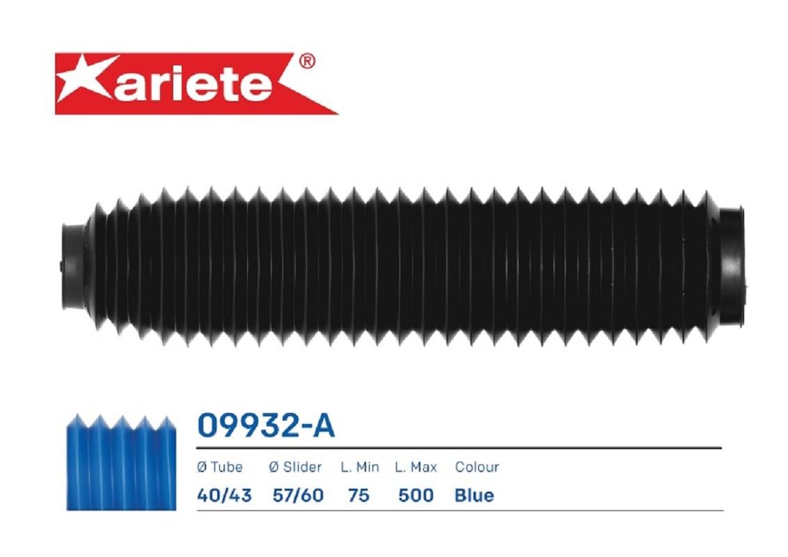 AMORTİSÖR KÖRÜĞÜ ÜST Ø 40/43 mm ALT Ø 57/60 mm UZUNLUK 75/500 mm (MAVİ) / HONDA / XL V TRANSALP ABS / 700cc / MAVİ  / 2008-2009-2010-2011