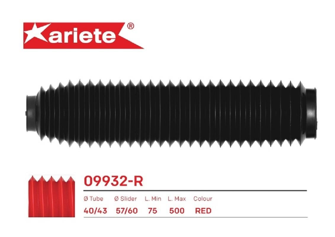 AMORTİSÖR KÖRÜĞÜ ÜST Ø 40/43 mm ALT Ø 57/60 mm UZUNLUK 75/500 mm (KIRMIZI) / HONDA / XL V TRANSALP ABS / 700cc / KIRMIZI  / 2008-2009-2010-2011