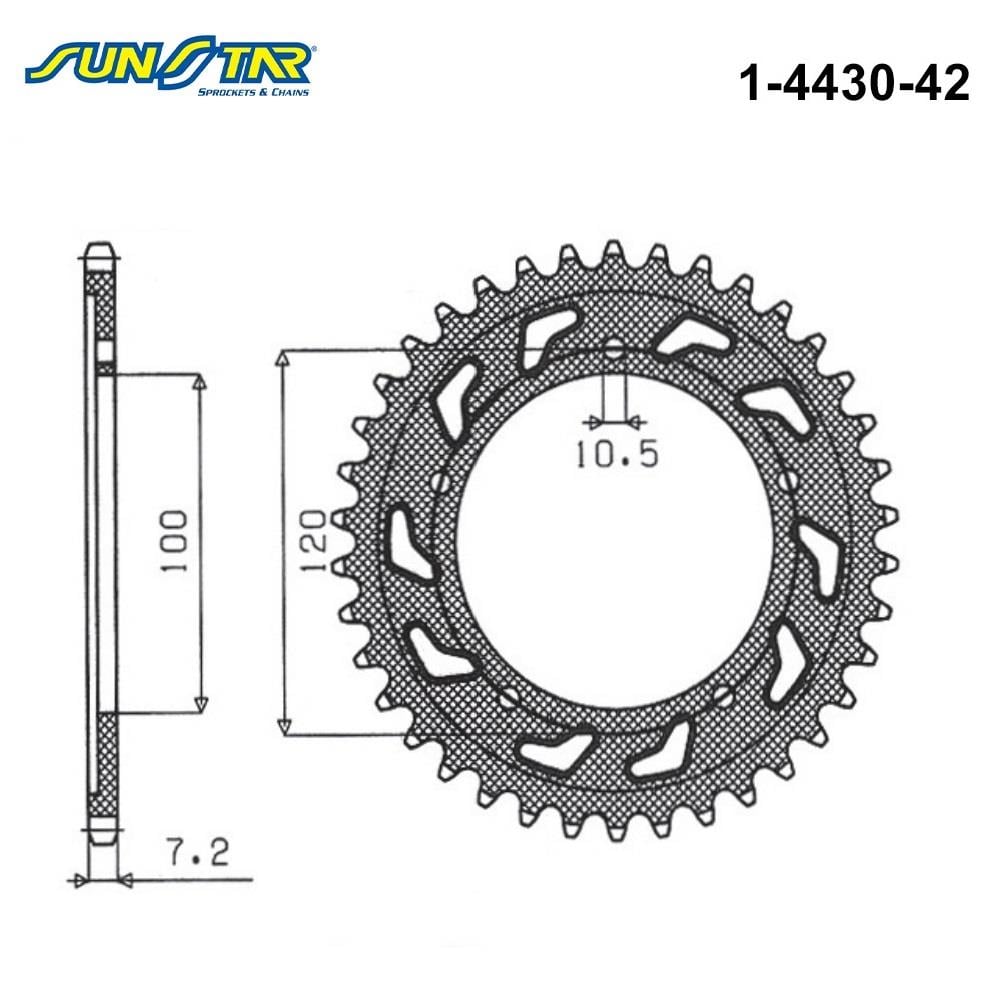 ARKA DİŞLİ / APRILIA / TUONO V4 R / APRC / 1000cc / (ORİJİNAL DİŞLİ SAYISI) / 2011-2012-2013-2014-2015-2016