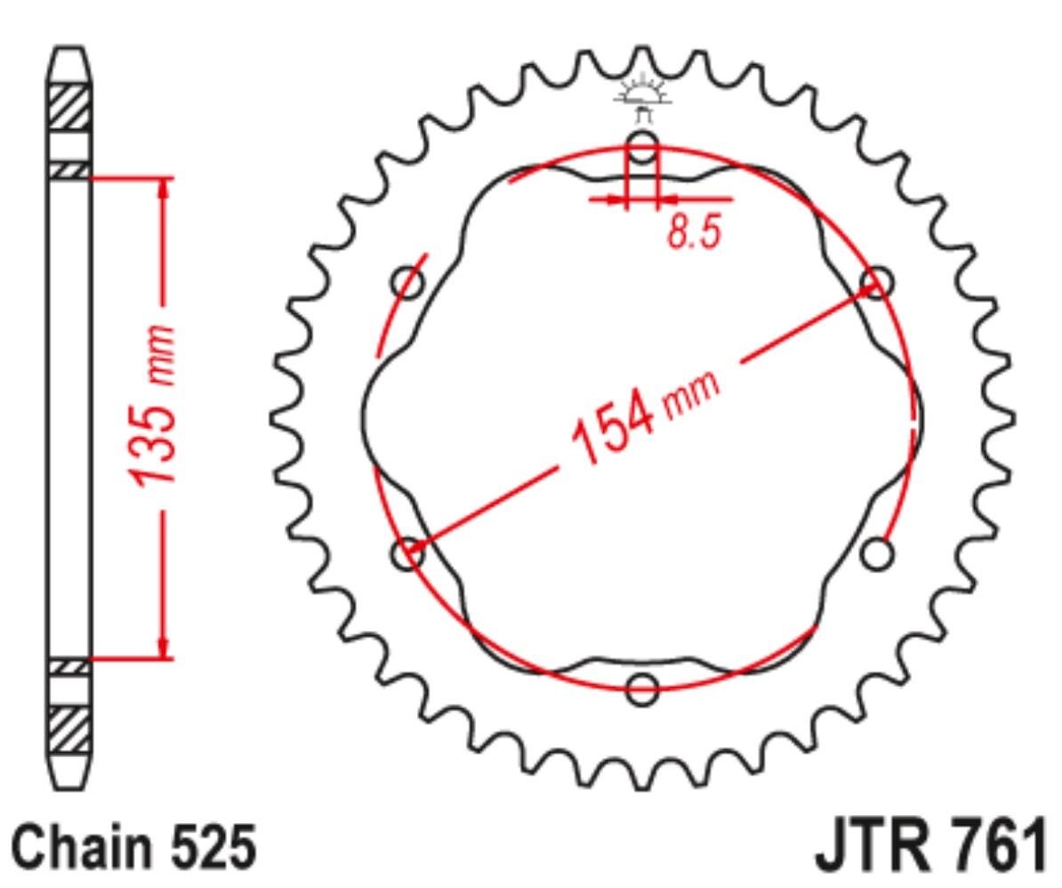 ARKA DİŞLİ / DUCATI / PANIGALE / 1199cc / (DİŞLİ SAYISI : ORİJİNAL-1) / 2012-2013-2014-2015