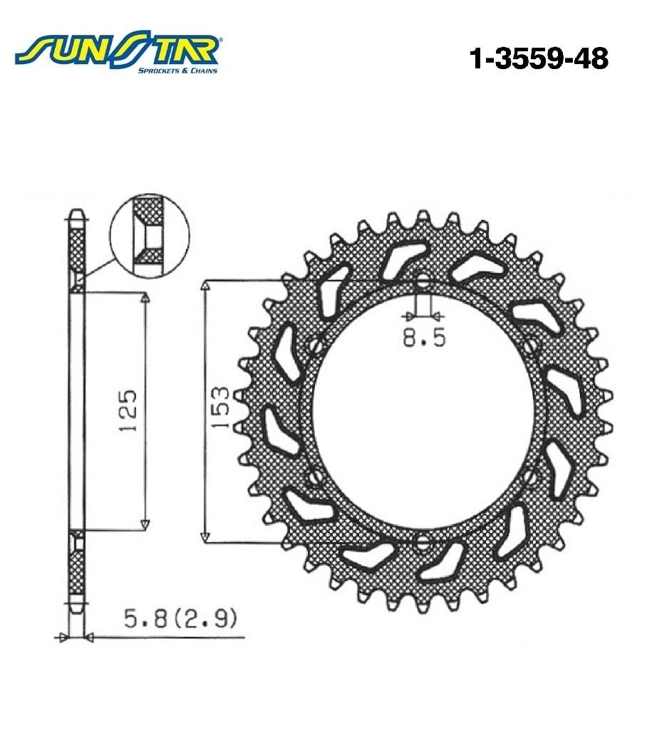 ARKA DİŞLİ / HONDA / CRF 450 R / 450cc / (DİŞLİ SAYISI : ORİJİNAL-1) / 2019-2020-2021-2022