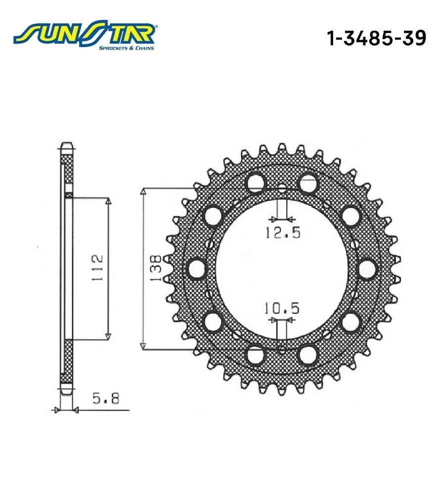 ARKA DİŞLİ / HONDA / INTEGRA / 750cc / (ORİJİNAL DİŞLİ SAYISI) / 2014-2015-2016-2017-2018-2019-2020