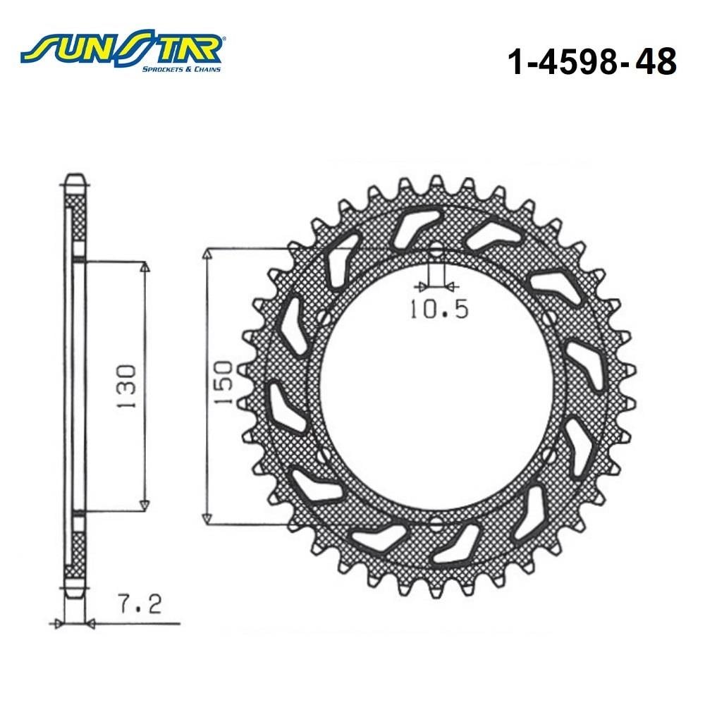 ARKA DİŞLİ / HONDA / XL V TRANSALP / 650cc / (ORİJİNAL DİŞLİ SAYISI) / 2000-2001-2002-2003-2004-2005-2006-2007