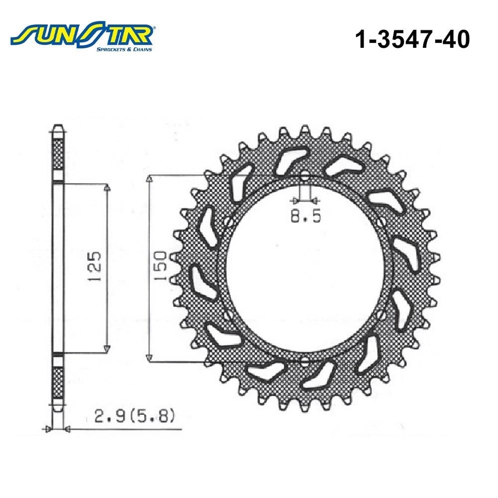 ARKA DİŞLİ / HUSQVARNA / SUPERMOTO ABS / 701cc / (DİŞLİ SAYISI : ORİJİNAL-2) / 2016-2017-2018-2019-2020-2021-2022-2023-2024