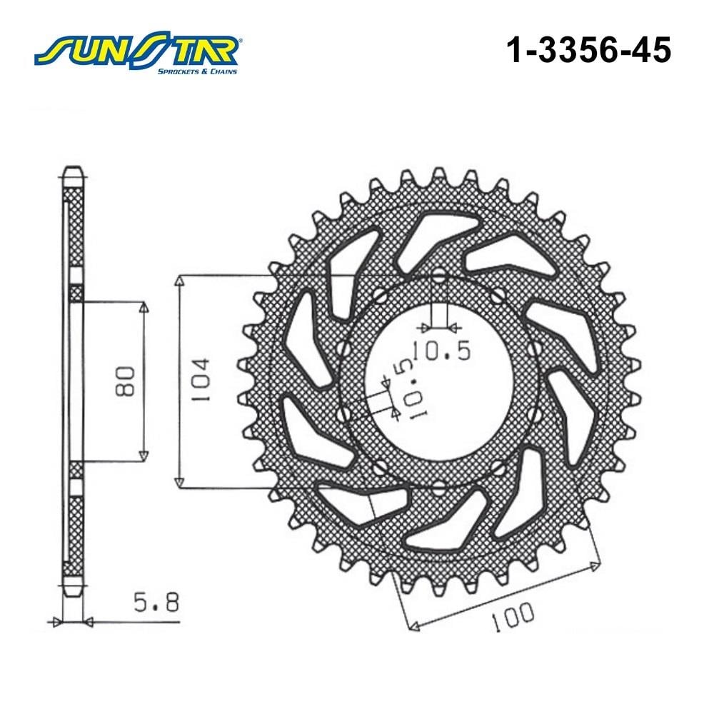 ARKA DİŞLİ / KAWASAKI / VERSYS 650 / 650cc / (DİŞLİ SAYISI : ORİJİNAL-1) / 2007-2008-2009-2010-2011-2012-2013-2014