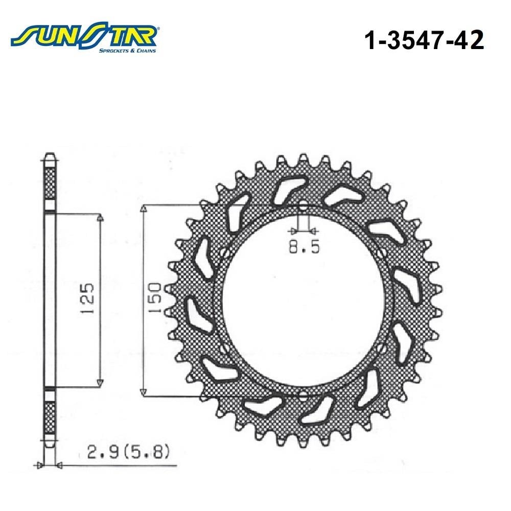 ARKA DİŞLİ / KTM / DUKE / 790cc / (DİŞLİ SAYISI : ORİJİNAL+1) / 2018-2019-2020-2023-2024