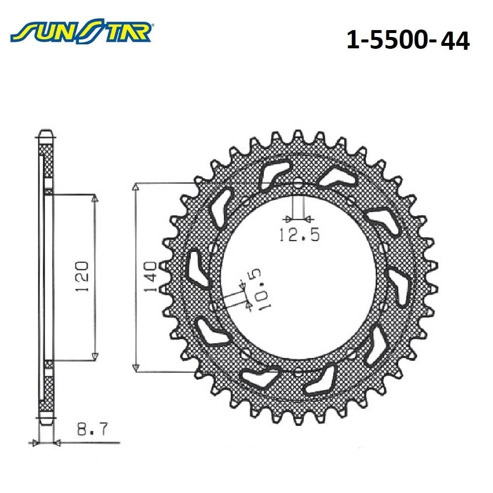 ARKA DİŞLİ / SUZUKI / GSX-R 1000 / 1000cc / (DİŞLİ SAYISI : ORİJİNAL+2) / 2001-2002-2003-2004-2005-2006-2007-2008-2017-2018-2019-2020-2021