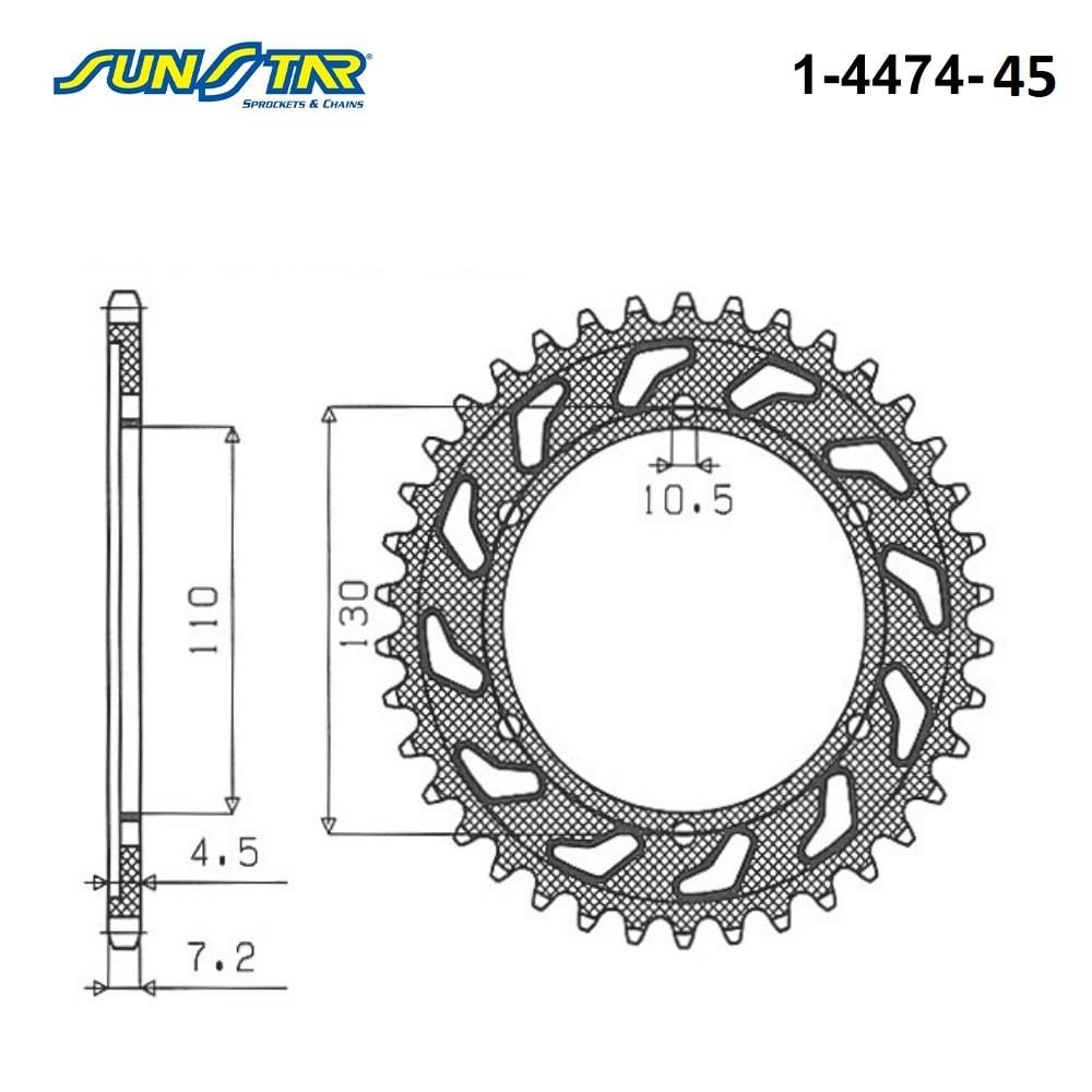 ARKA DİŞLİ / YAMAHA / MT-09 TRACER GT / 900cc / (ORİJİNAL DİŞLİ SAYISI) / 2018-2019-2020-2021-2022-2023-2024