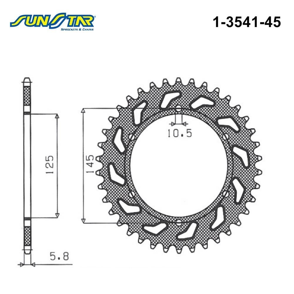 ARKA DİŞLİ / YAMAHA / XT R / 660cc / (ORİJİNAL DİŞLİ SAYISI) / 2004-2005-2006-2007-2008-2009