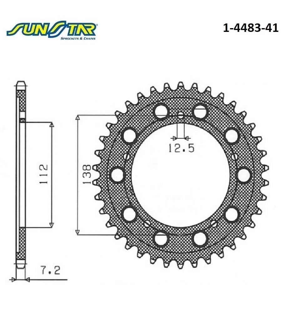ARKA DİŞLİ / YAMAHA / YZF R1 M / 1000cc / (ORİJİNAL DİŞLİ SAYISI) / 2015-2016-2017-2018-2019-2020-2021-2022