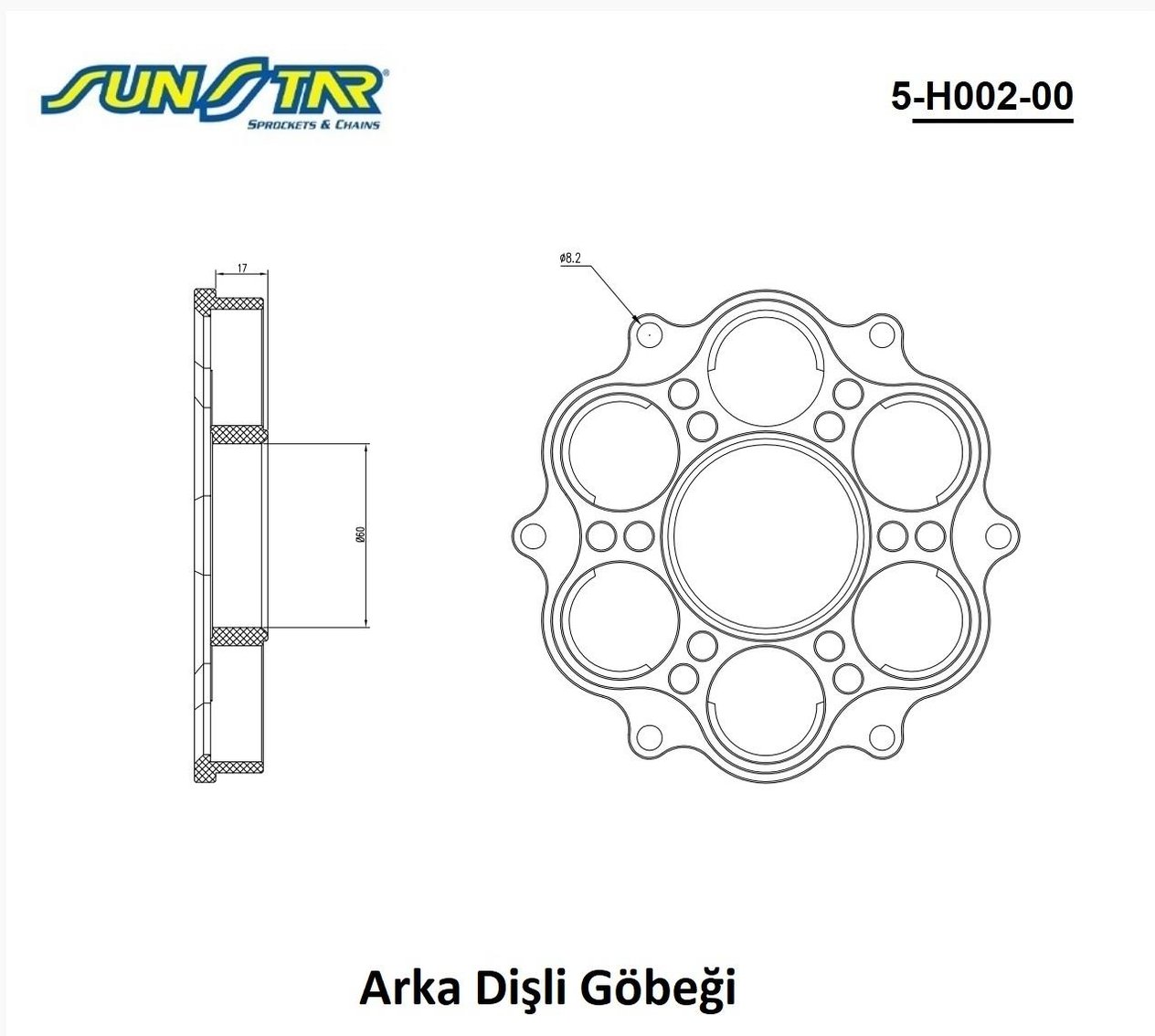 ARKA DİŞLİ GÖBEĞİ / DUCATI / PANIGALE / SP / 1198cc / ALÜMİNYUM / 2008-2009-2010-2011