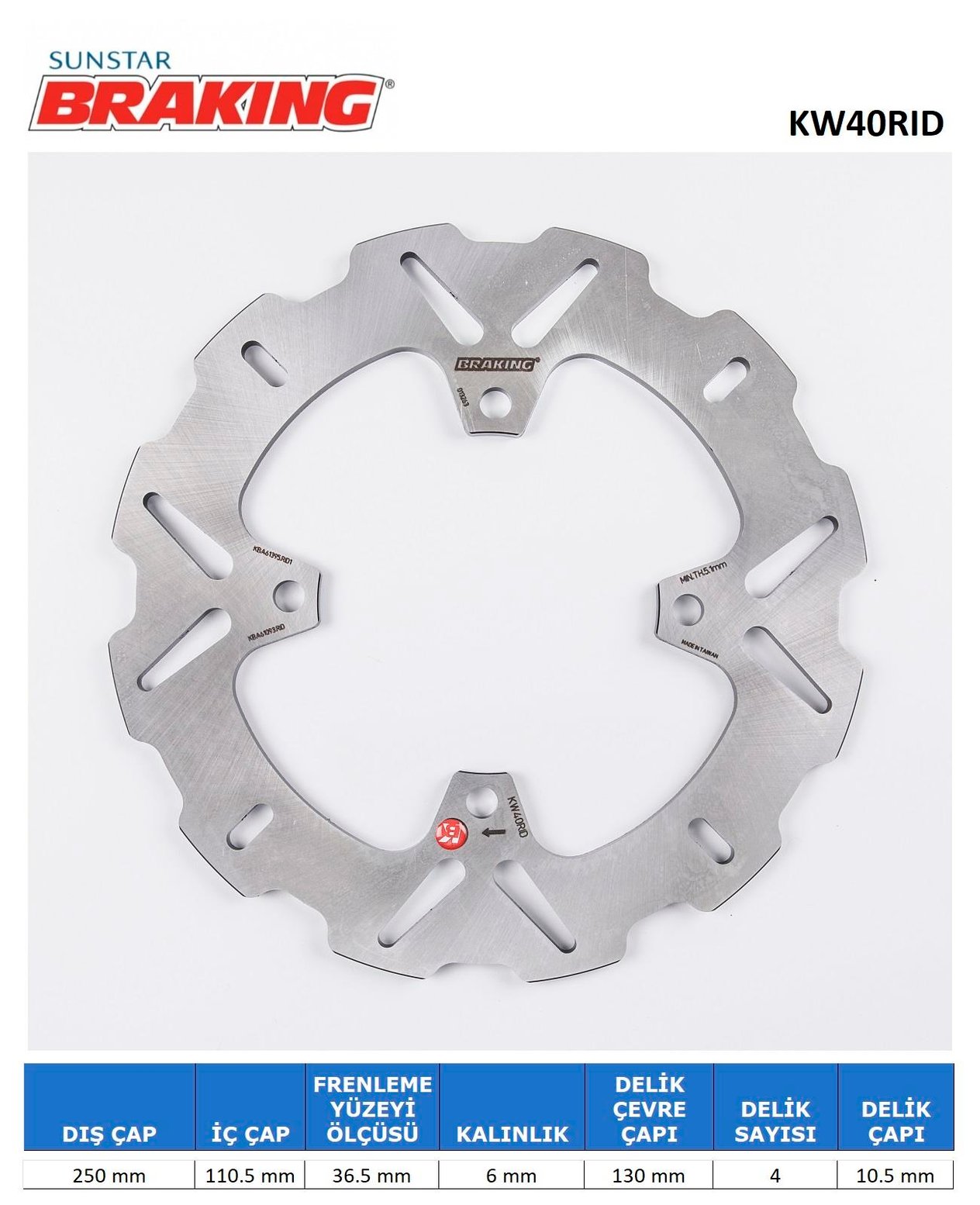 DALGALI ARKA FREN DİSKİ / KAWASAKI / ZZR BREMBO CALIPER / 1400cc / ARKA  / 2016-2017-2018-2019-2020-2021