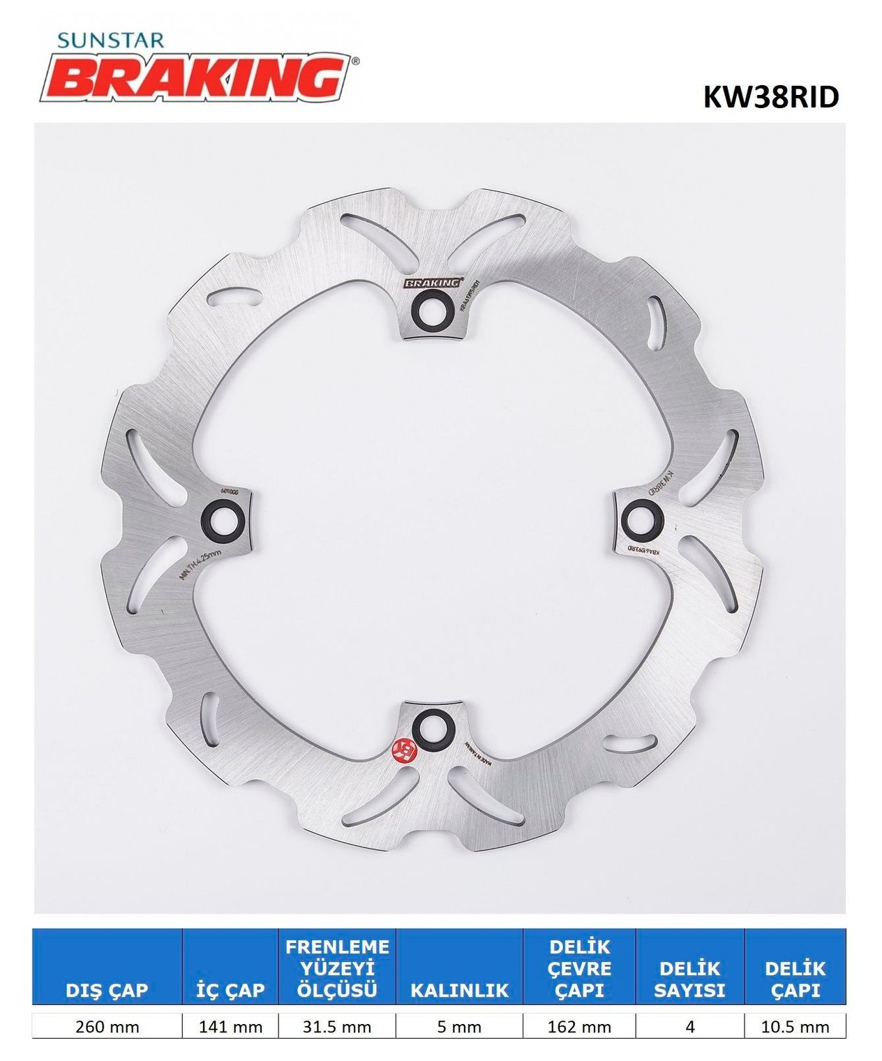 DALGALI ARKA FREN DİSKİ / SUZUKI / DL V-STROM / XT ABS / 1050cc / ARKA  / 2020-2021-2022