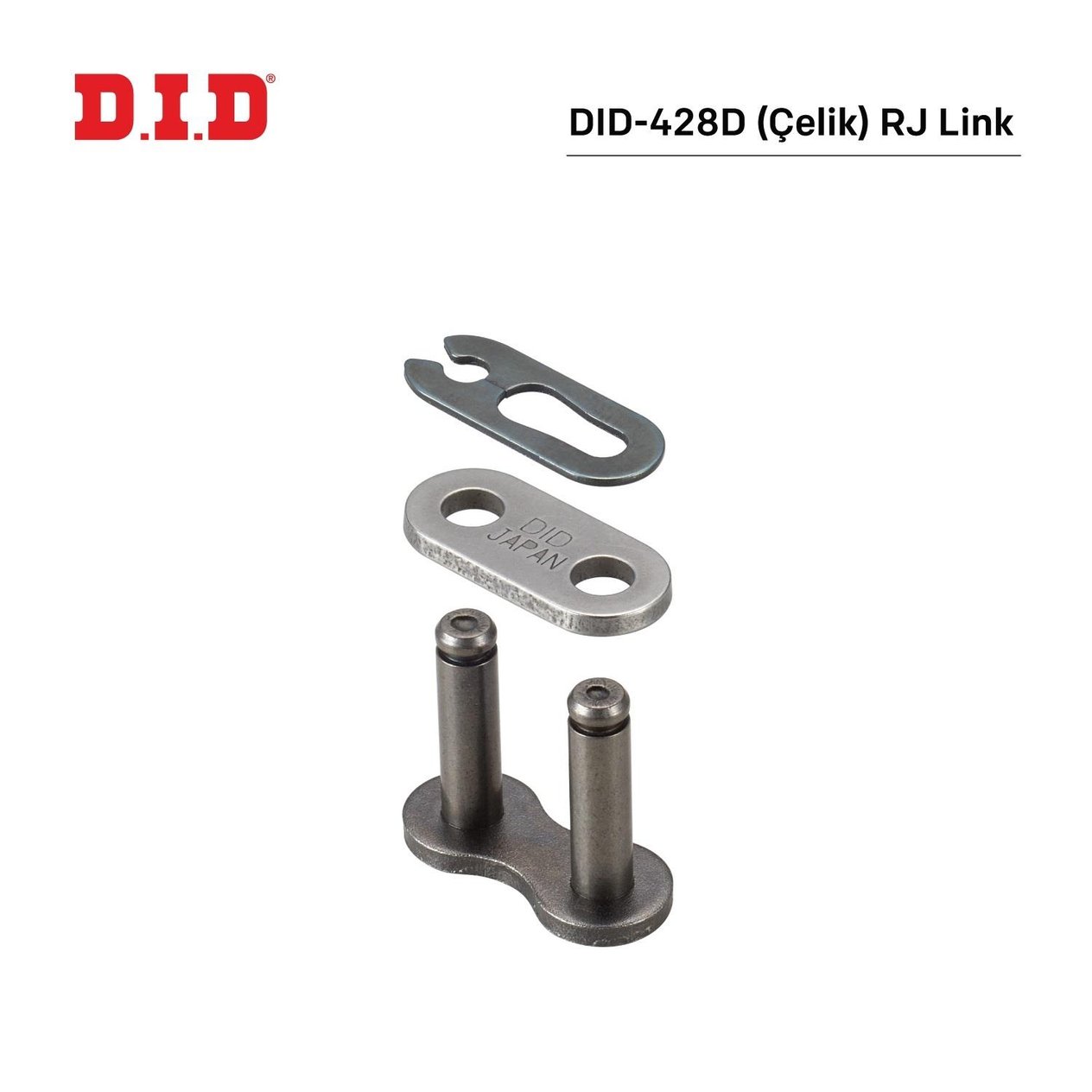 DID-428D (ÇELİK) R J BİRLEŞTİRİCİ BAKLA / BAJAJ / DISCOVERY / 150cc / KLİPSLİ BİRLEŞTİRİCİ BAKLA / 2017-2018-2019-2020