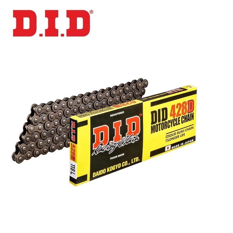 DID 428D ÇELİK ZİNCİR-118 BAKLA / YAMAHA / YBR 125 / 125cc / DID ZİNCİR (O-RING BULUNMAZ)  / 2005-2006-2007-2008-2009-2010-2011-2012-2013-2014