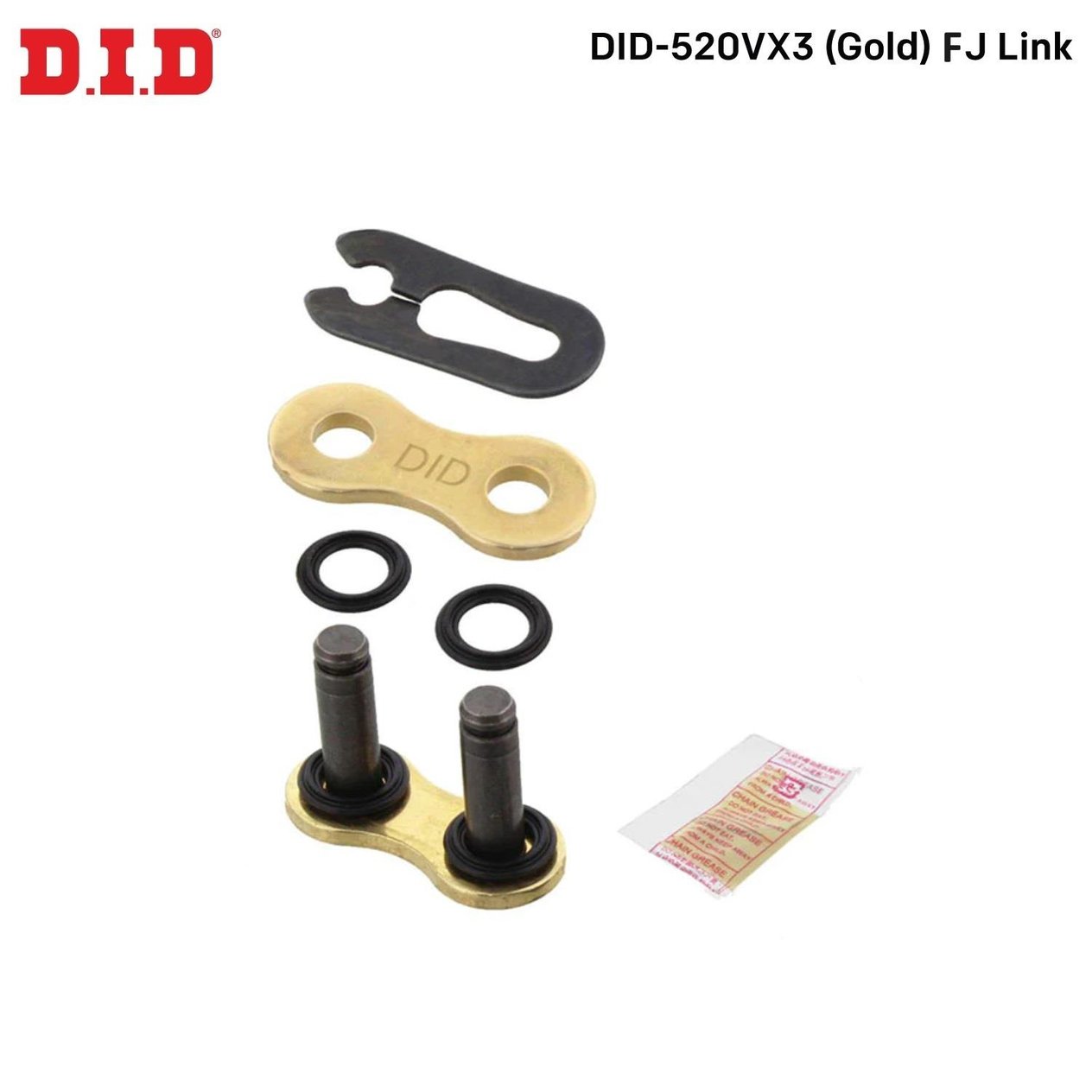 DID-520VX3 (GOLD) F J BİRLEŞTİRİCİ BAKLA / HUSQVARNA / TE / 450cc / KLİPSLİ BİRLEŞTİRİCİ BAKLA / 2002-2003-2004-2005-2006-2007-2008-2009-2010