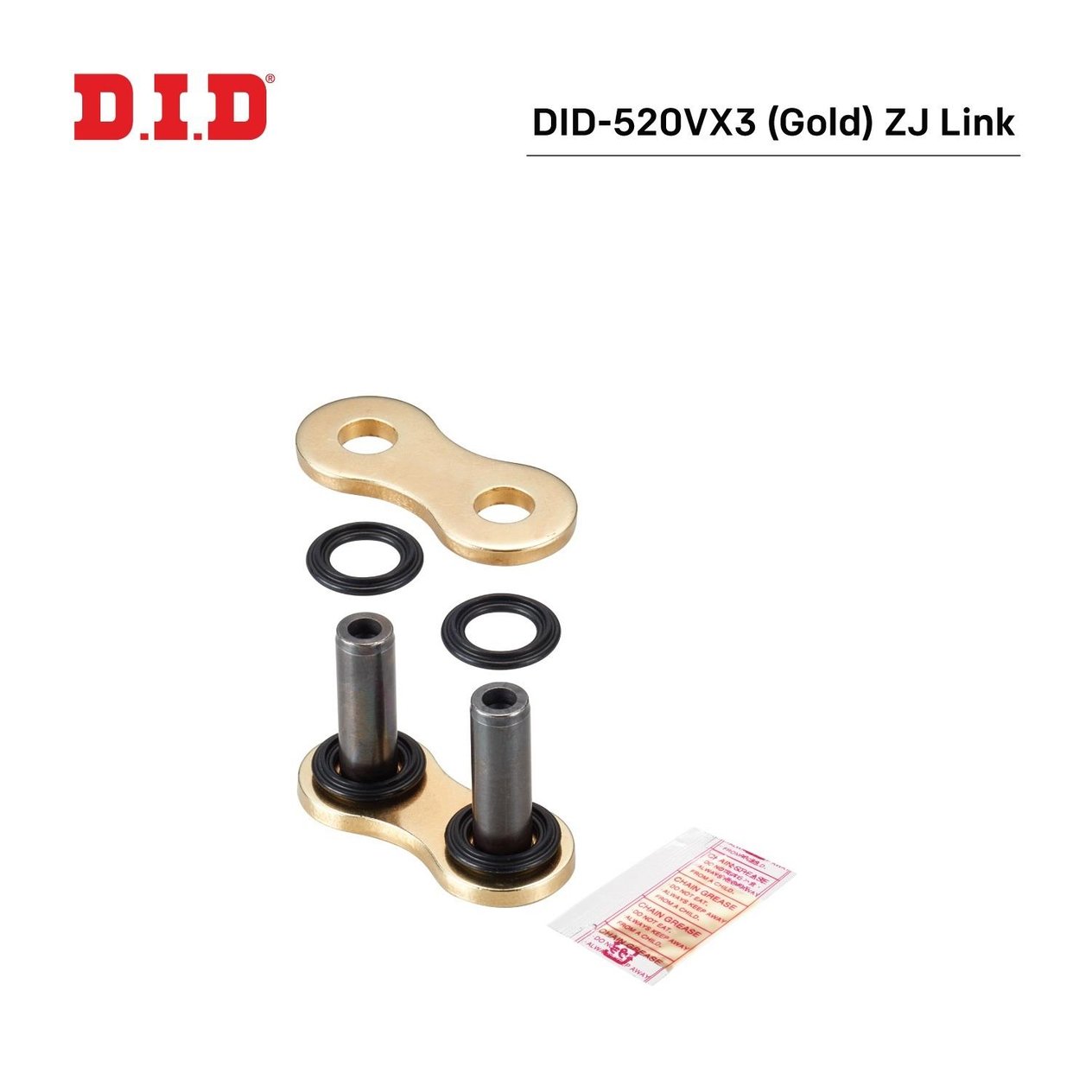 DID-520VX3 (GOLD) Z J BİRLEŞTİRİCİ BAKLA / KAWASAKI / VERSYS 650 ABS / 650cc / ŞİŞİRMELİ BİRLEŞTİRİCİ BAKLA / 2007-2008-2009-2010-2011-2012-2013-2014-2015-2016-2017-2018-2019-2020-2021-2022