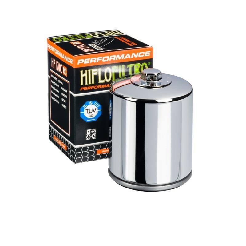HIFLO YAĞ FİLTRESİ / HARLEY D. / XL 883 R ROADSTER / 883cc / ANAHTAR BAŞLIKLI - KROM  / 2010-2011