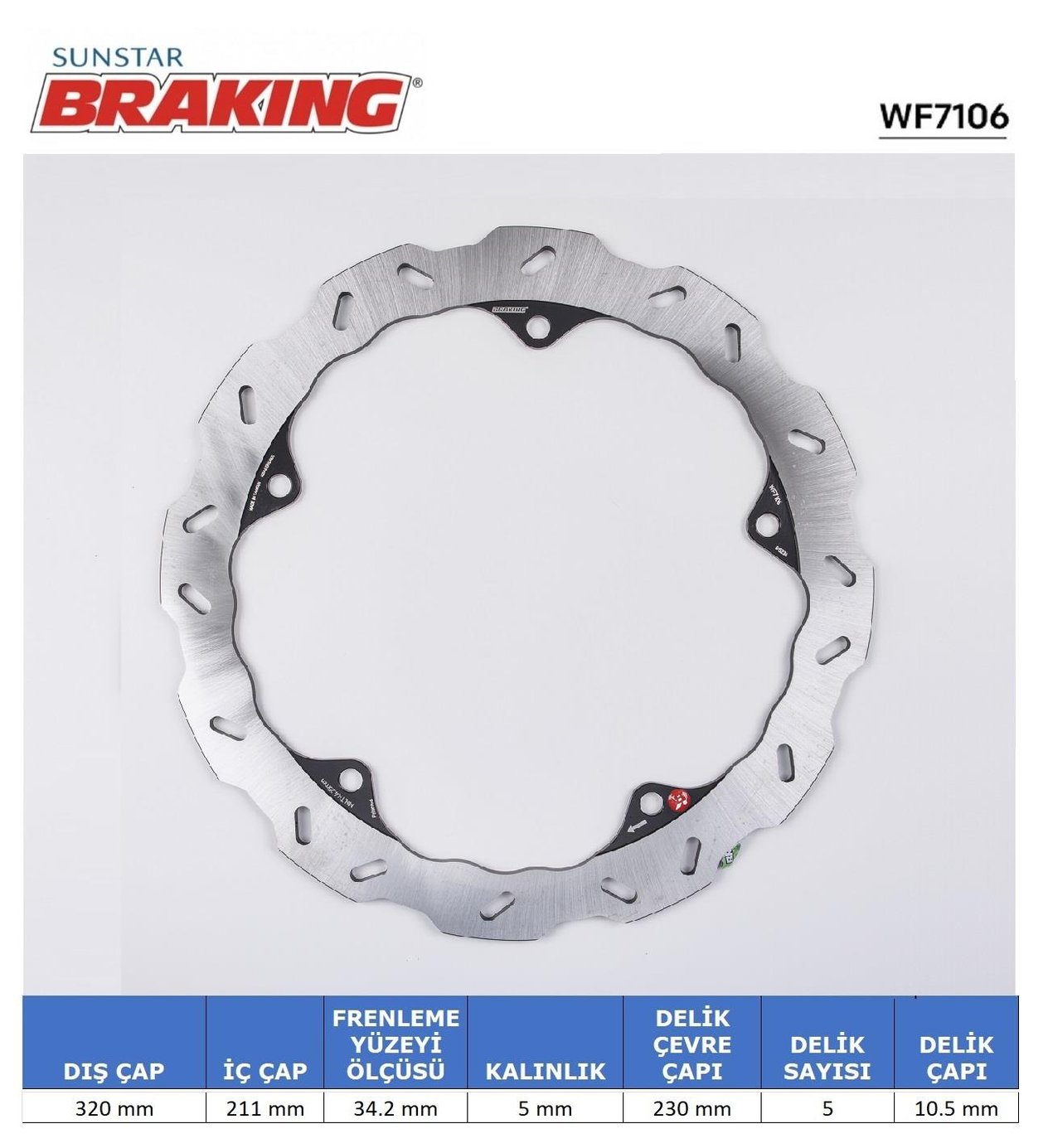 HONDA NC 700-750 DALGALI ÖN FREN DİSKİ / HONDA / NC X / 750cc / ÖN / 2014-2015-2016-2017-2018-2019-2020-2021-2022-2023-2024