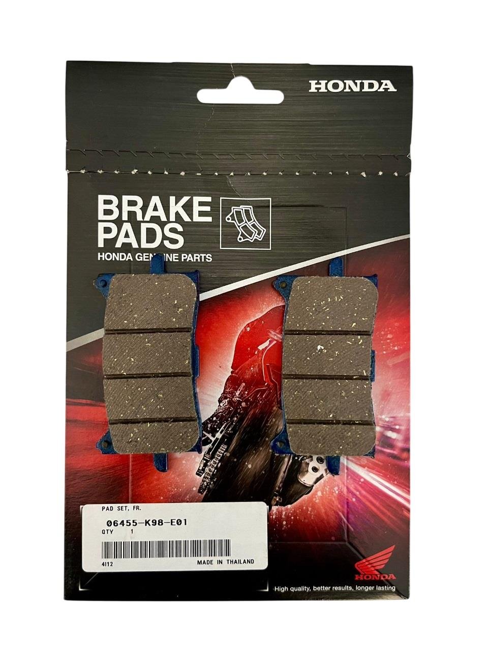 HONDA ORİJİNAL YARI METALİK FREN BALATASI / HONDA / CB 250R / 250cc / ÖN  / 2018-2019-2020-2021-2022-2023-2024