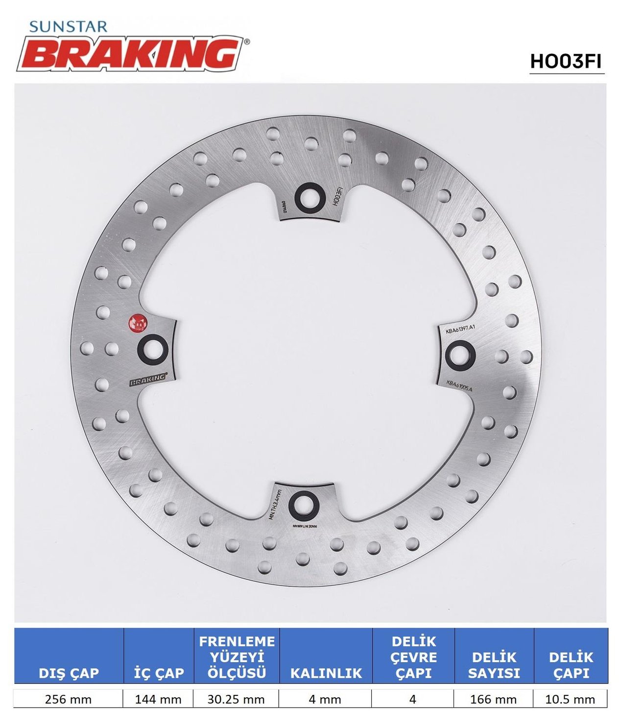HONDA XLV 600-650-700/ NX / XRL YUVARLAK ÖN FREN DİSKİ / HONDA / XL V TRANSALP / 650cc / ÖN İKİ TAKIM KULLANIR / 2000-2001-2002-2003-2004-2005-2006-2007