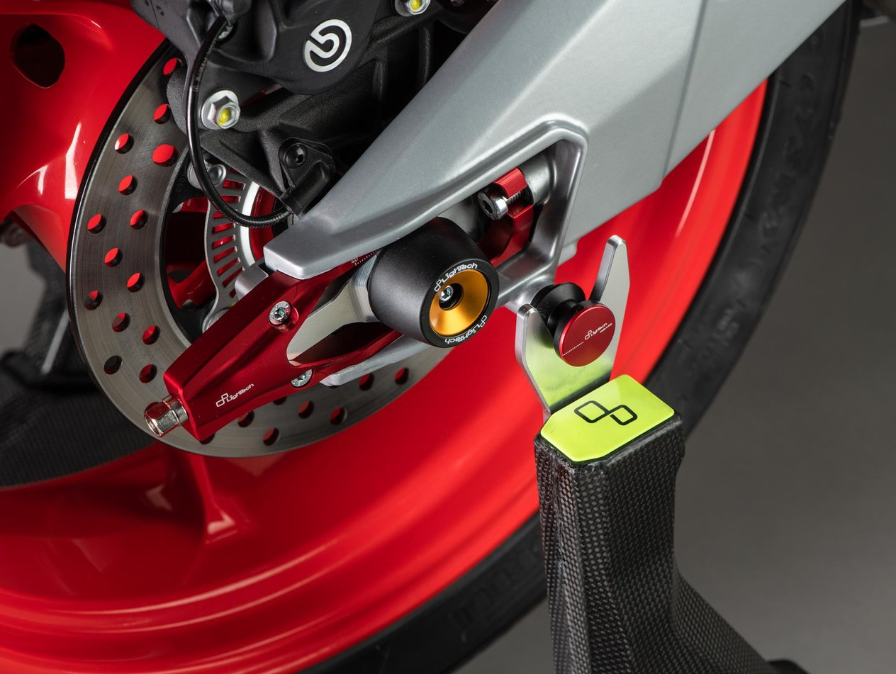 ÖN-ARKA SEHPA TAKOZU-KIRIMIZI / APRILIA / RS / 660cc / 2021-2022-2023-2024
