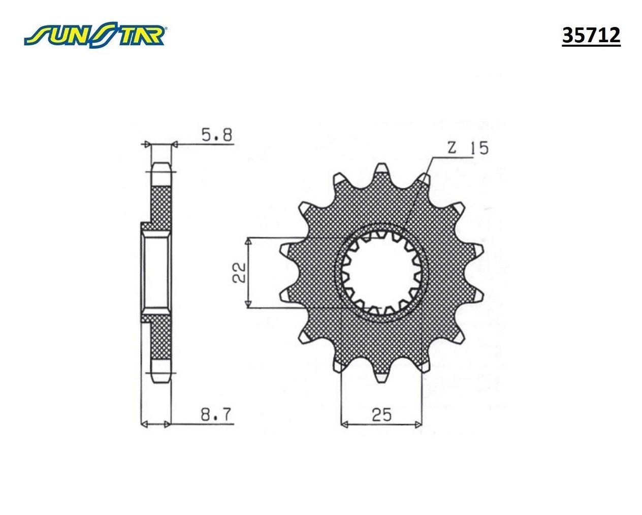 ÖN DİŞLİ / BETA / RR 2T ENDURO / RACING / 300cc / (DİŞLİ SAYISI : ORİJİNAL-1) / 2013-2014-2015-2016-2017-2018-2019-2020-2021