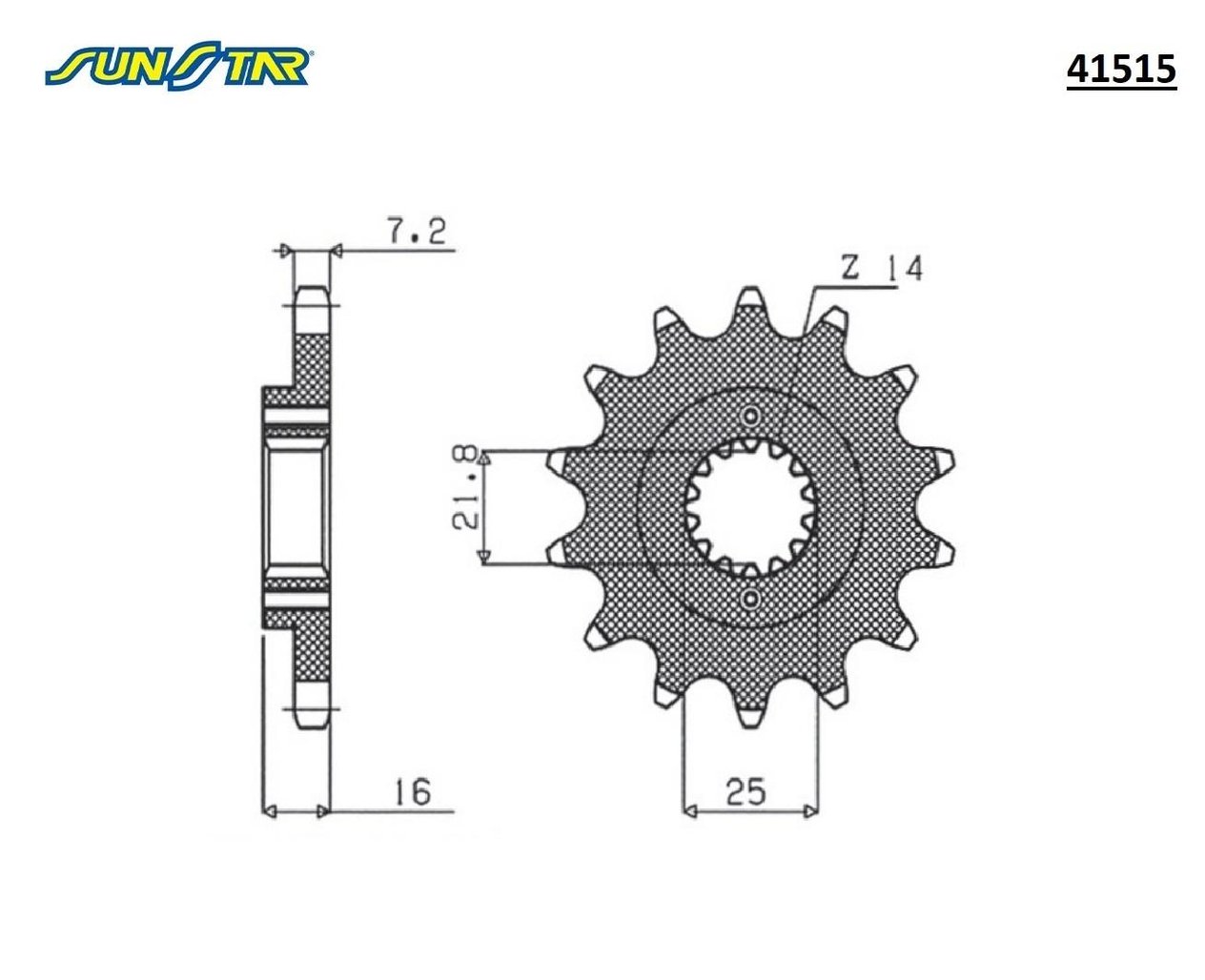 ÖN DİŞLİ / DUCATI / MONSTER / 796cc / (ORİJİNAL DİŞLİ SAYISI) / 2011-2012-2013-2014-2015
