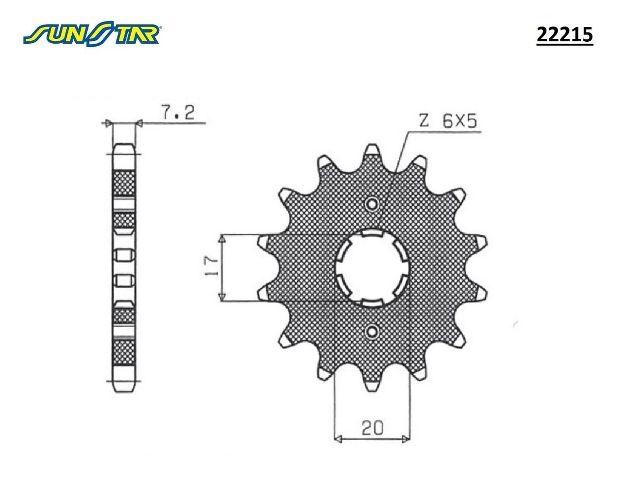 ÖN DİŞLİ / HONDA / CB 125 R / 125cc / (ORİJİNAL DİŞLİ SAYISI) / 2018-2019-2020