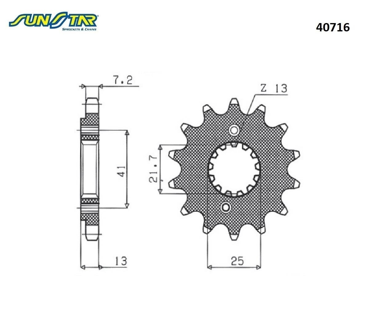 ÖN DİŞLİ / HONDA / VT C SHADOW / 600cc / (ORİJİNAL DİŞLİ SAYISI) / 1990-1991-1992-1993-1994-1995-1996-1997-1998-1999-2000-2001-2002-2003-2004-2005-2006-2007