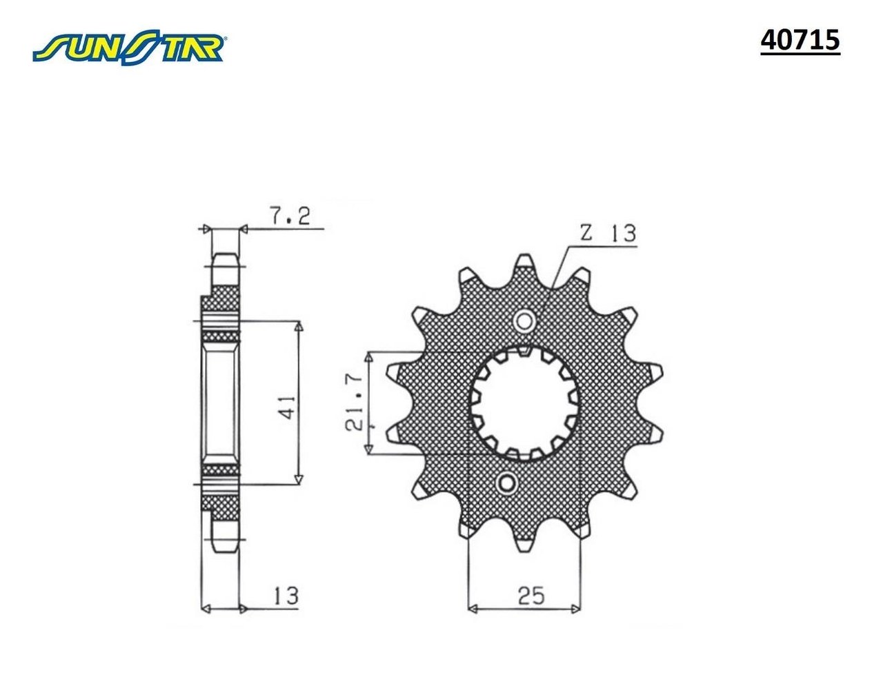 ÖN DİŞLİ / HONDA / XL V TRANSALP / 600cc / (ORİJİNAL DİŞLİ SAYISI) / 1991-1992-1993-1994-1995-1996-1997-1998-1999