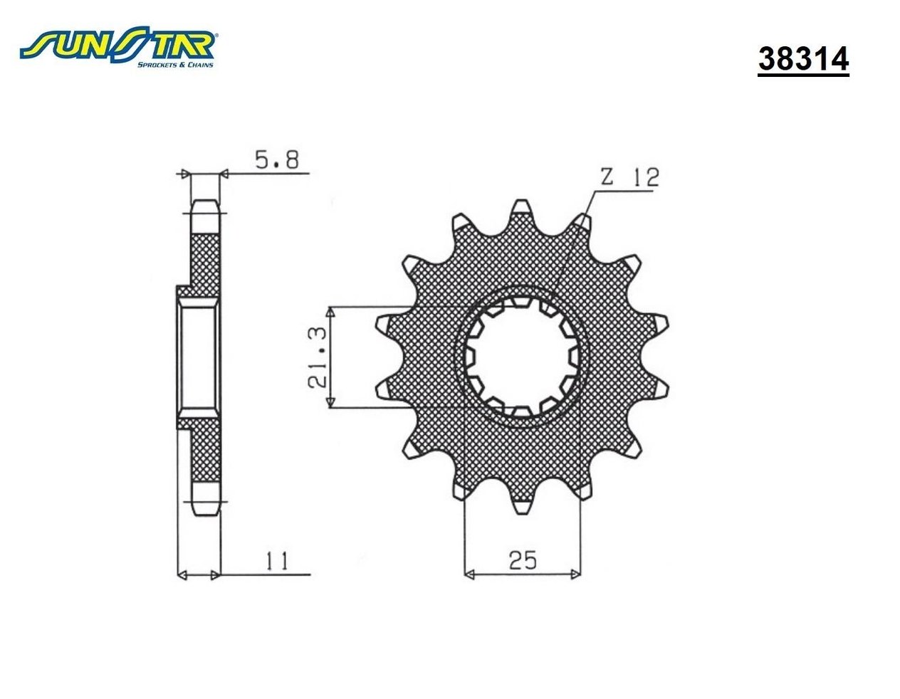 ÖN DİŞLİ / HUSQVARNA / TC / 250cc / (ORİJİNAL DİŞLİ SAYISI) / 2002-2003-2004-2005-2006-2007-2008-2009-2010-2011-2012-2013-2014-2015-2016-2017-2018-2019-2020