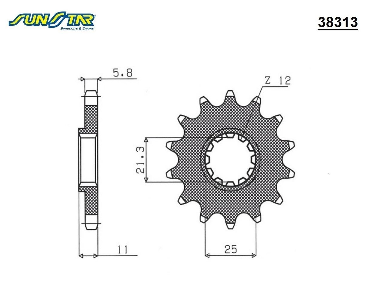 ÖN DİŞLİ / HUSQVARNA / TE / 250cc / (DİŞLİ SAYISI : ORİJİNAL-1) / 2002-2003-2008-2014-2015-2016-2017-2018-2019-2020