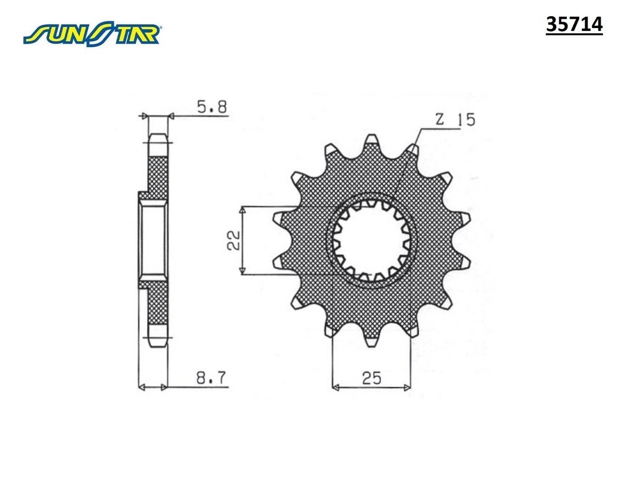 ÖN DİŞLİ / HUSQVARNA / TE 2 ZAMANLI / 250cc / (ORİJİNAL DİŞLİ SAYISI) / 2018-2019-2020-2021-2022