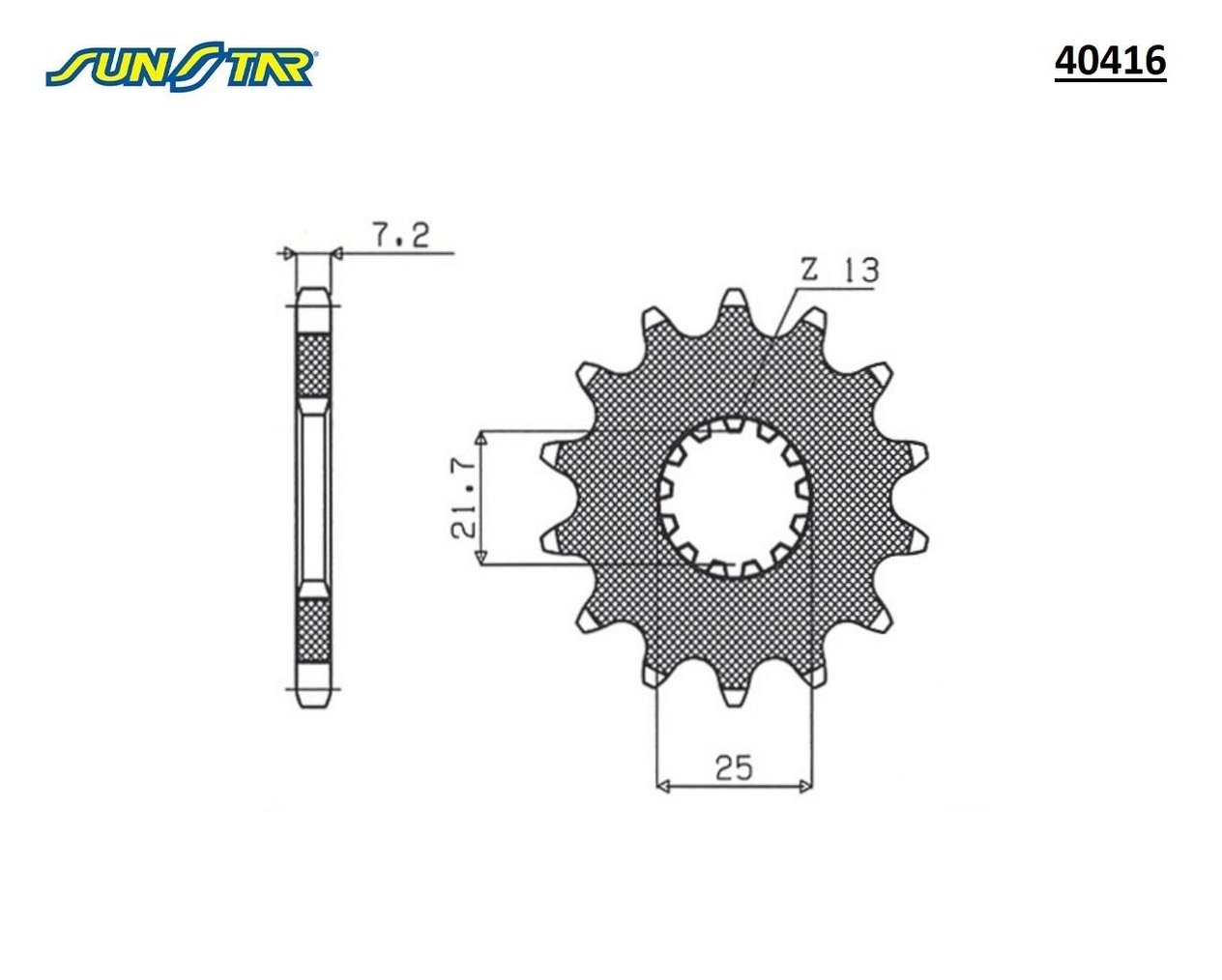 ÖN DİŞLİ / SUZUKI / GSX-R 750 / 750cc / (DİŞLİ SAYISI : ORİJİNAL-1) / 2000-2001-2002-2003-2004-2005-2006-2007-2008-2009-2010-2011-2012-2013-2014-2015-2016-2017-2018-2019