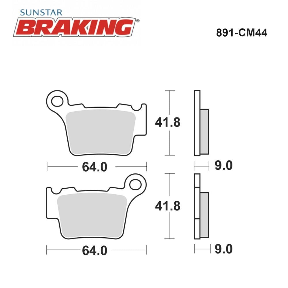 SİNTERLİ ARKA FREN BALATASI / KTM / SX-F / 450cc / ARKA  / 2004-2005-2006-2007-2008-2009-2010-2011-2012-2013-2014-2015-2016-2017-2018-2019-2020-2021