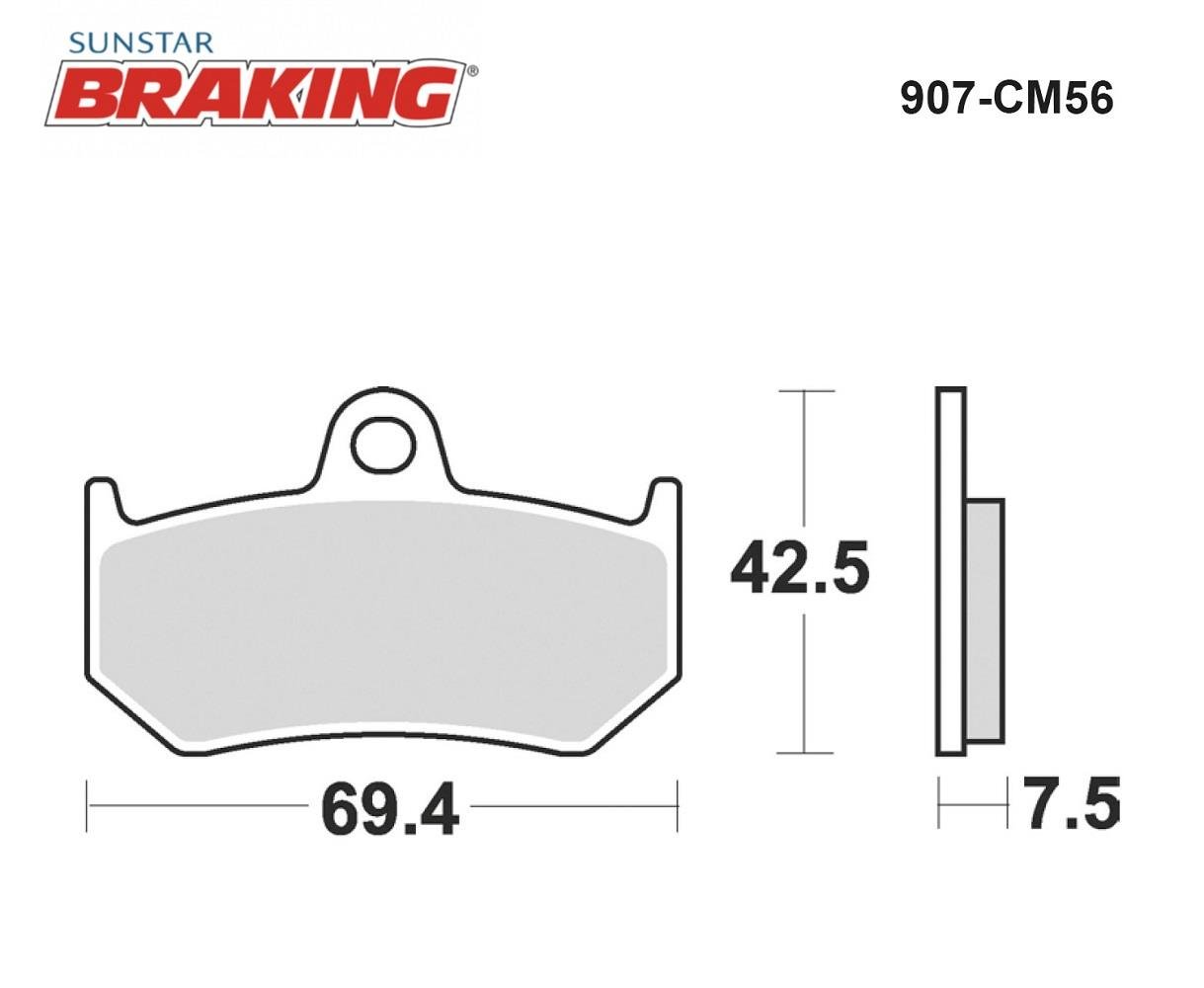 SİNTERLİ ARKA FREN BALATASI / MV AGUSTA / F4 FRECCE TRICOLORI / 1000cc / ARKA  / 2010-2011-2012