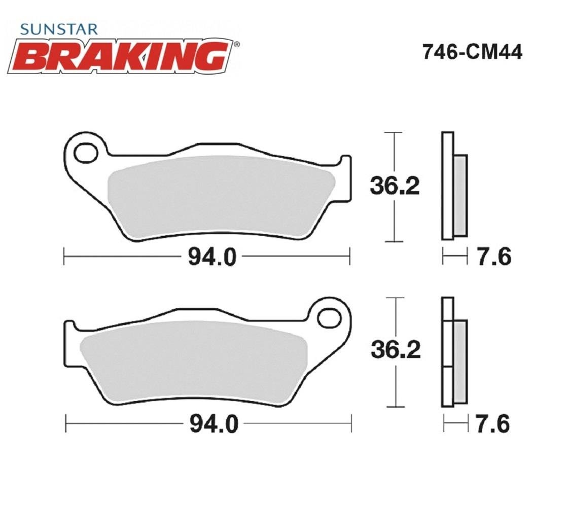 SİNTERLİ FREN BALATASI / BMW / R NINE T PURE / 1200cc / ARKA  / 2016-2017-2018-2019-2020-2021