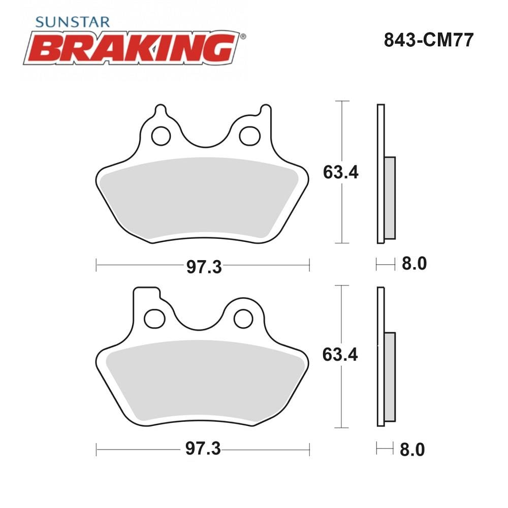SİNTERLİ FREN BALATASI / HARLEY D. / DYNA WIDE GLIDE (FXDWG) / 1450cc / ÖN & ARKA  / 2006-2007