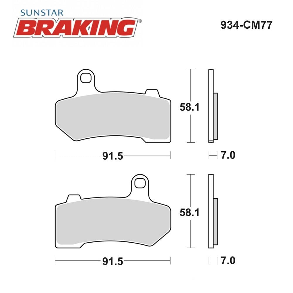 SİNTERLİ FREN BALATASI / HARLEY D. / ROAD KING CLASSIC (FLHRCI) / 1450cc / ÖN & ARKA  / 2000-2001-2002-2003-2004-2005-2006-2007-2008-2009-2010-2011-2012-2013-2014-2015-2016-2017-2018