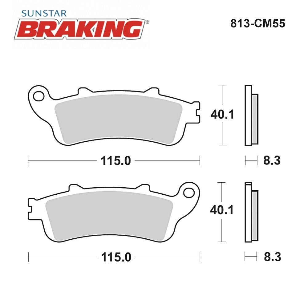 SİNTERLİ FREN BALATASI / HONDA / CTX ABS / 1300cc / ARKA  / 2014-2015-2016