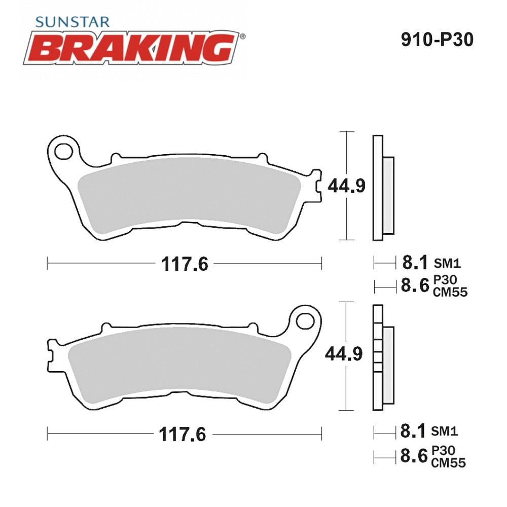SİNTERLİ FREN BALATASI / HONDA / CTX ABS / 1300cc / ÖN İKİ TAKIM KULLANIR / 2014-2015-2016
