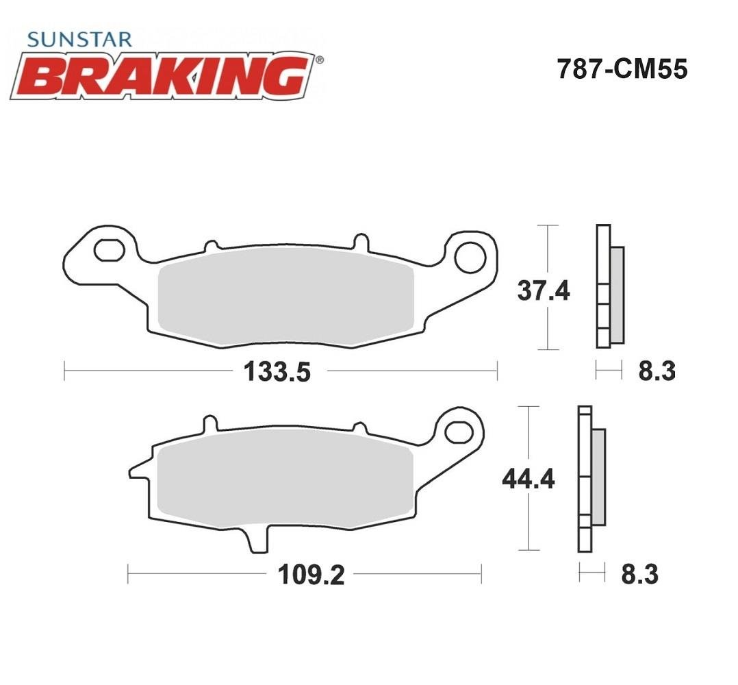 SİNTERLİ FREN BALATASI / SUZUKI / MARAUDER / 800cc / ÖN  / 1997-1998-1999-2000-2001-2002-2003-2004