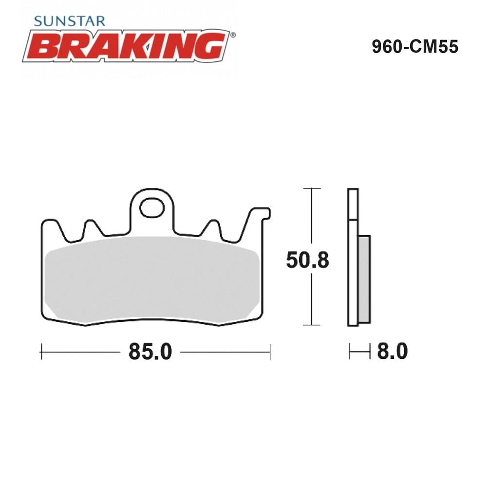 SİNTERLİ ÖN FREN BALATASI / DUCATI / HYPERSTRADA / 821cc / ÖN İKİ TAKIM KULLANIR / 2013-2014-2015