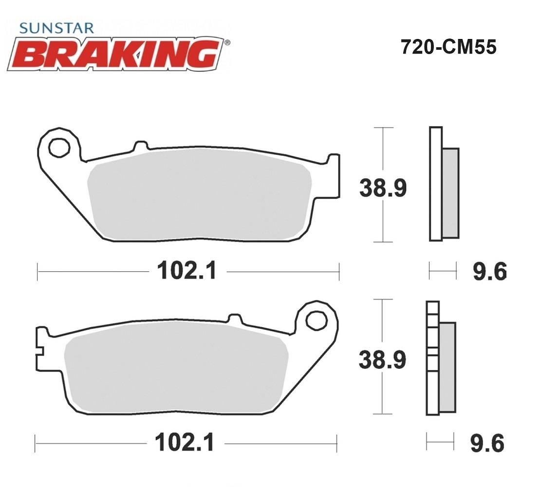 SİNTERLİ ÖN FREN BALATASI / HONDA / VTX 1300 / 1300cc / ÖN  / 2003-2004-2005-2006-2007-2008