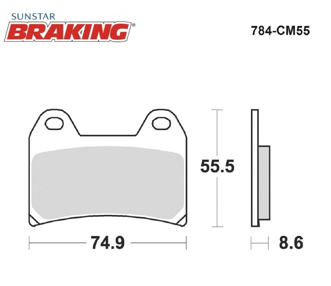 SİNTERLİ ÖN FREN BALATASI / MOTO GUZZI / STELVIO ABS / 1200cc / ÖN İKİ TAKIM KULLANIR / 2009-2010-2011-2012-2013-2014-2015-2016-2017